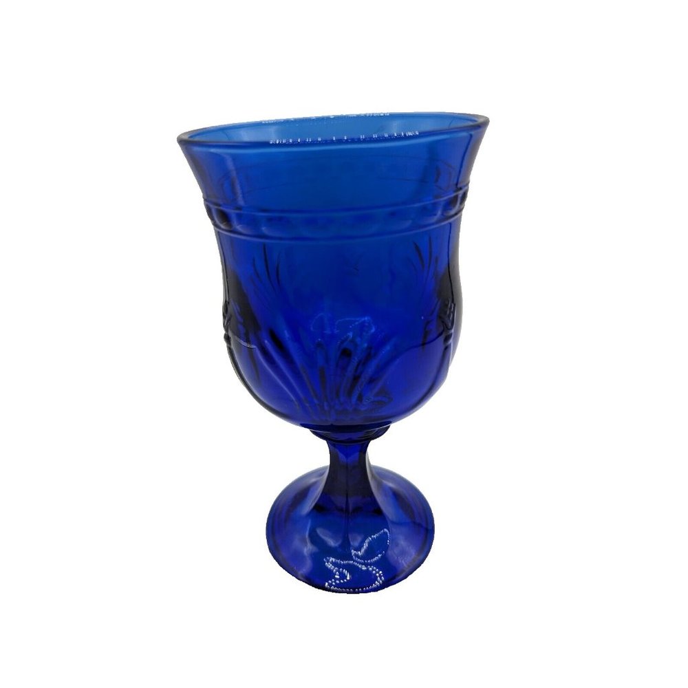 Alexandra Blue Cobalt by Toscany Water Goblet Vintage - Picture 6 of 10